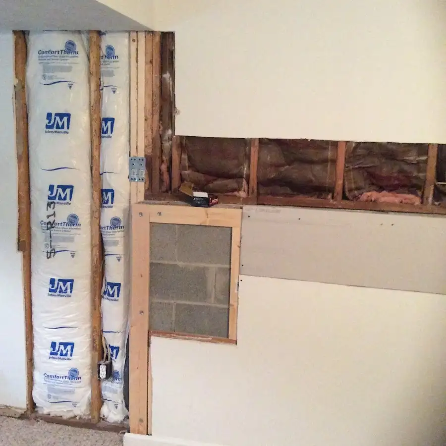 Wall insulation replacement during Contents Cleaning & Restoration in St. George